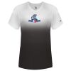 Women's V-Neck Ombre T-Shirt Thumbnail