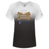 Women's V-Neck Ombre T-Shirt Thumbnail