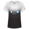 Women's V-Neck Ombre T-Shirt Thumbnail